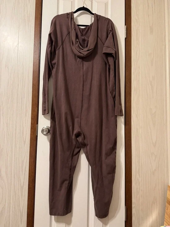 FP Movement Hot Shot Long Sleeve Onesie Espresso Brown Jumpsuit Size Medium - Picture 2 of 8